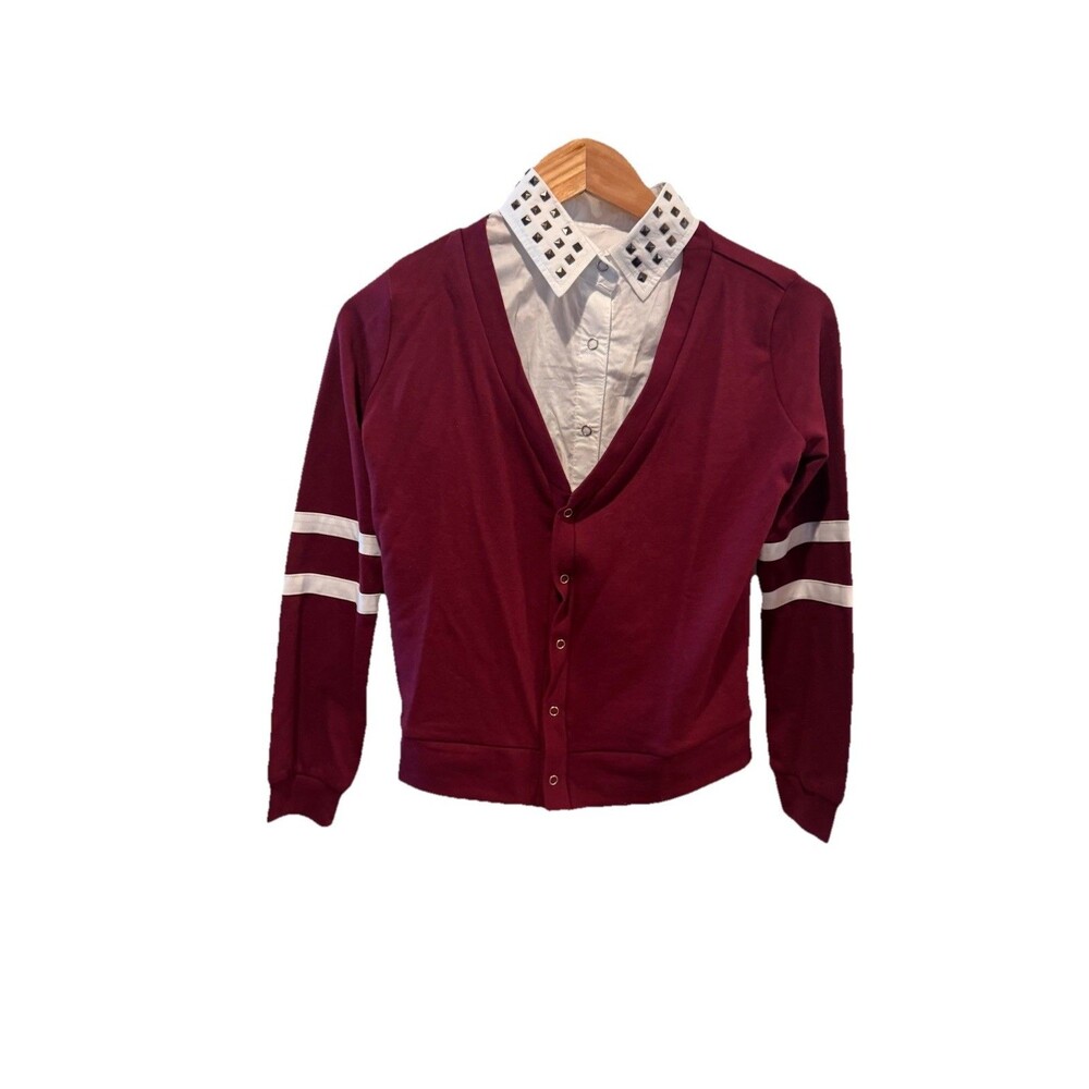Weissman dance Sweater  And B studded Blouse Size MC